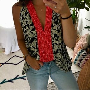 T-Bags Los Angeles Beaded Trapeze Tank